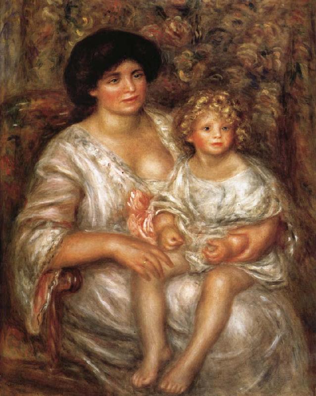 Pierre Renoir Madame Thurneysen and her Daughter oil painting image